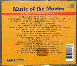 The Starlight Orchestra & Singer - Music Of The Movies CD (İkinci El) CD5461 - 2