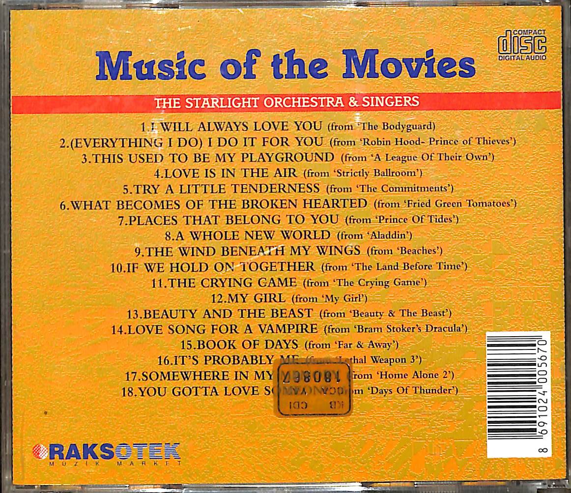 The Starlight Orchestra & Singer - Music Of The Movies CD (İkinci El) CD5461 - 2
