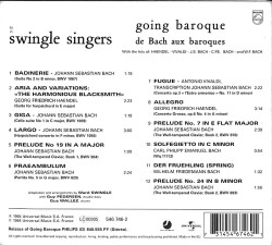The Swingle Singers - Going Baroque CD (İkinci El) CD5271 - 2