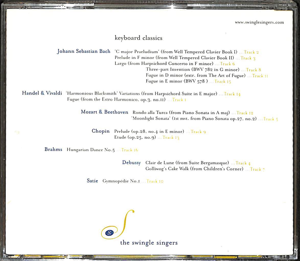 The Swingle Singers - Keyboard Classics CD (İkinci El) CD4148 - 2