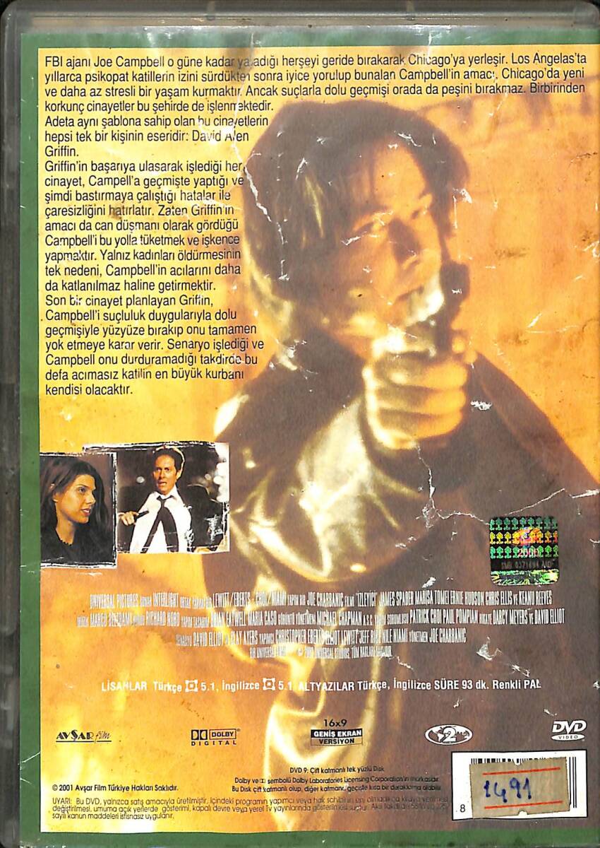 The Watcher - İzleyici DVD (İkinci El) DVD2744 - 2
