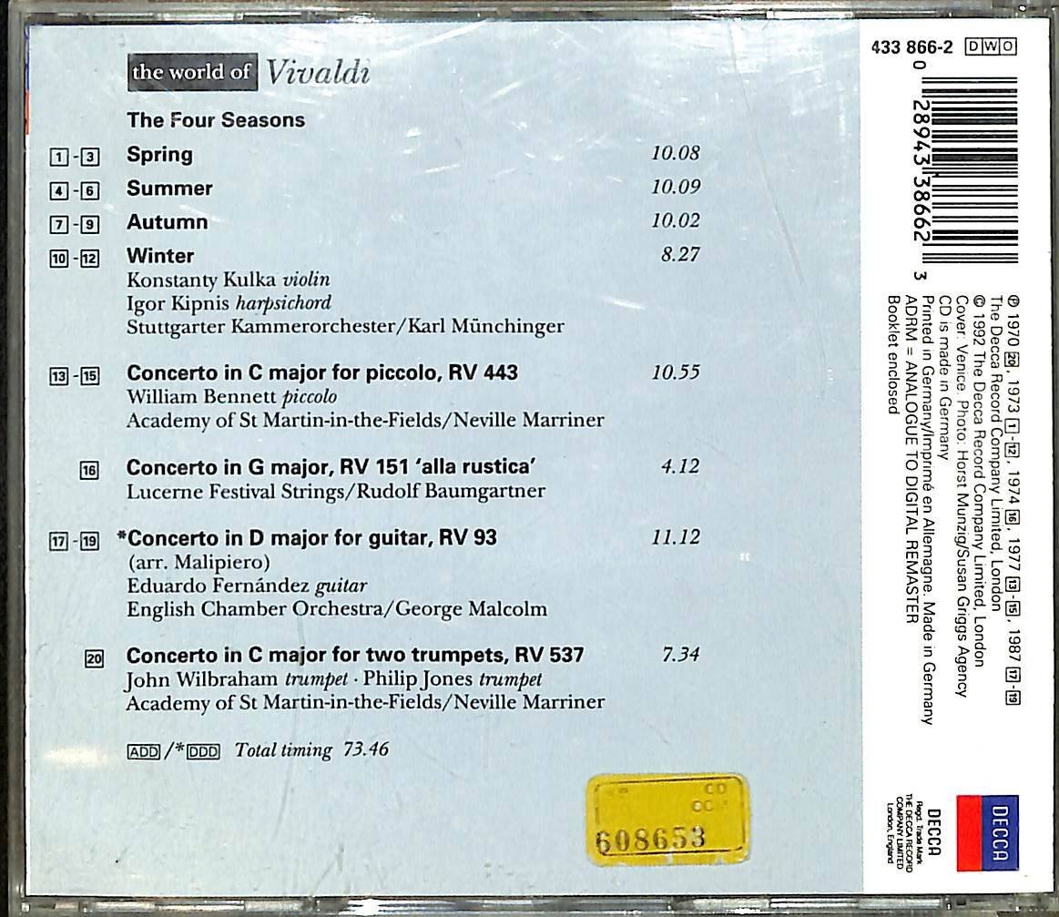 The World Of Vivaldi CD (İkinci El) CD5263 - 2