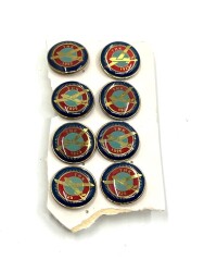 T.H.K Eski Rozet 8 Ad Lot RZT1593 - Gökçekoleksiyon