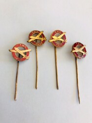 T.H.K Eski Mineli Rozet 4 Ad Lot RZT1591 - Gökçekoleksiyon