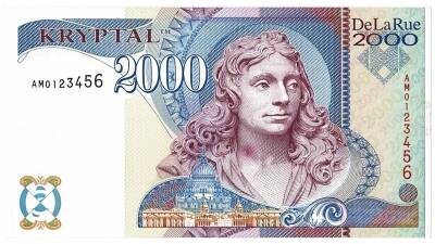 Thomas De La Rue 2000 Millenium Test Note ÇA YKP5357 - 1