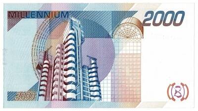 Thomas De La Rue 2000 Millenium Test Note ÇA YKP5357 - 2