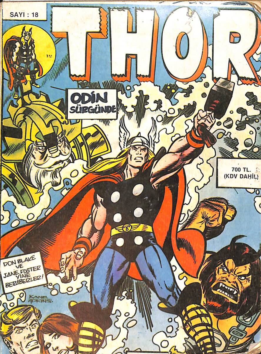 THOR Çizgi Roman Sayı:18 (1988) NDR98571 - 1
