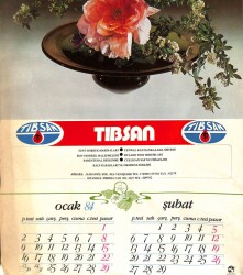 TIBSAN 1984 Yılı Büyük Boy Duvar Takvimi (Bütün Aylar Mevcuttur) NDR67160 - 2