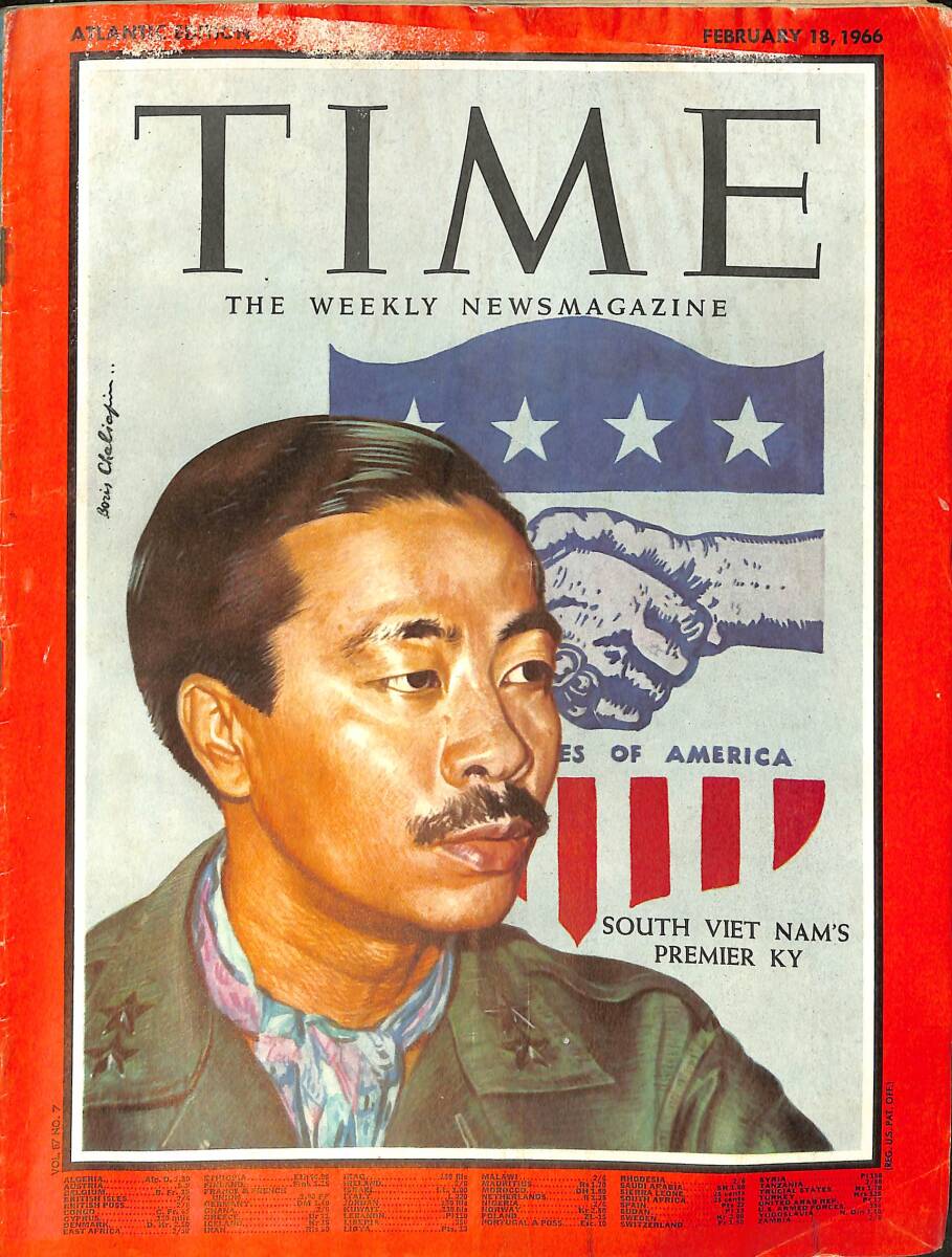 TIME The Weekly Newsmagazine – Atlantic Edition – February 18, 1966 – South Viet Nam's Premier KY – George F. Kennan NDR100650 - 1
