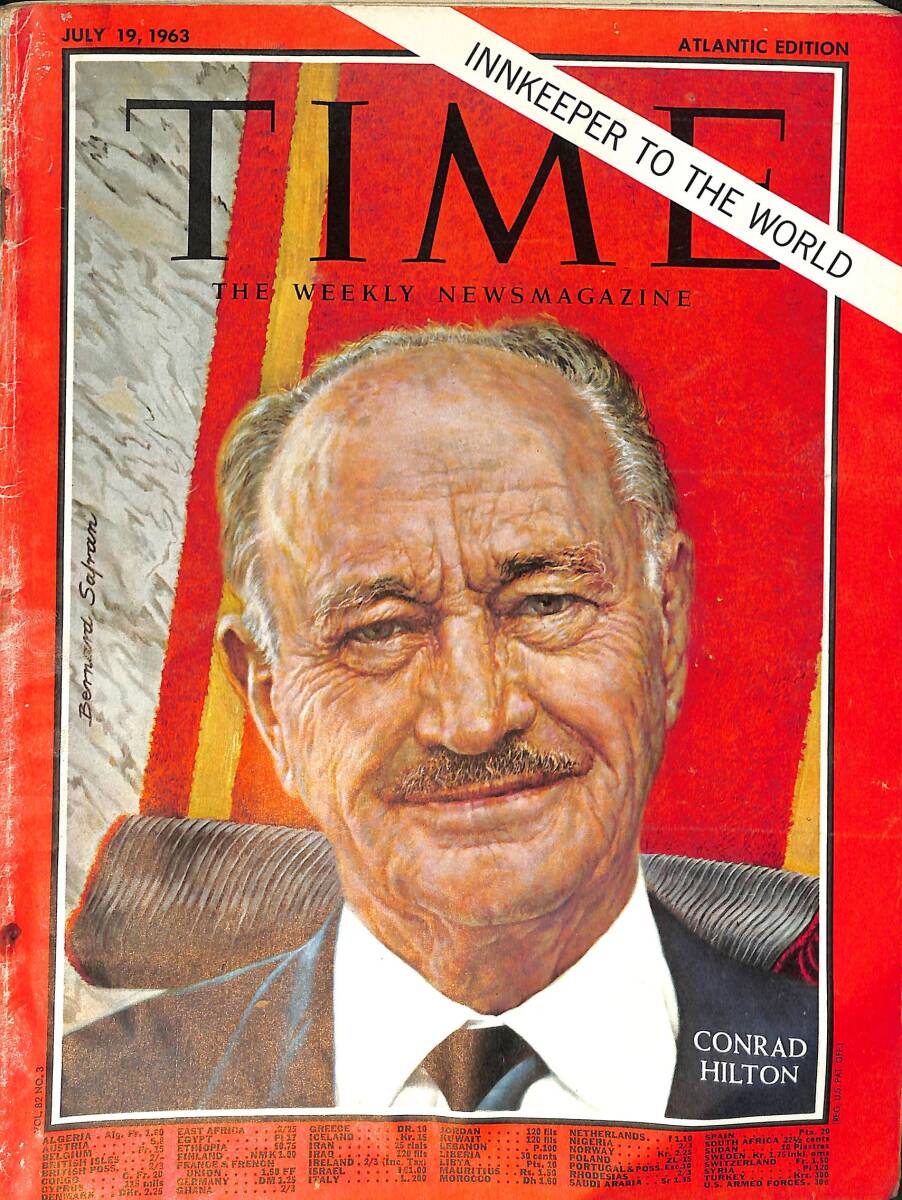 TIME The Weekly Newsmagazine – Atlantic Edition – July 19, 1963 – Erhard Nibbling – Businessmen and Damen at Berlin Dance – Queen Frederika NDR100638 - 1