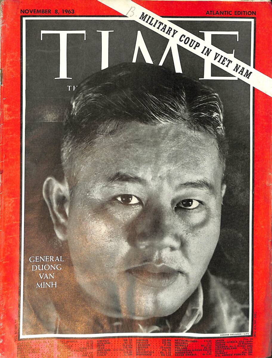 TIME The Weekly Newsmagazine – Atlantic Edition – November 8, 1963 – General Duong Van Minh – Republican Charles Halleck NDR100642 - 1