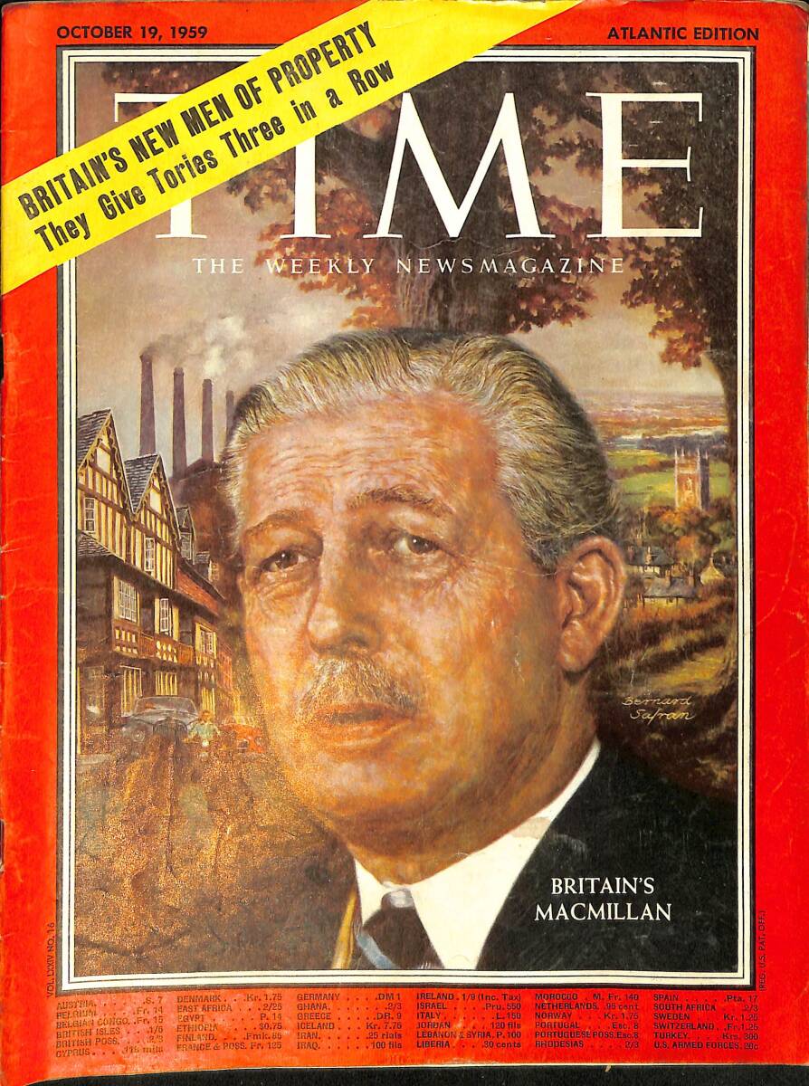 TIME The Weekly Newsmagazine – Atlantic Edition – October 19, 1959 – Mexico's Lopez Mateos and Friend NDR100629 - 1