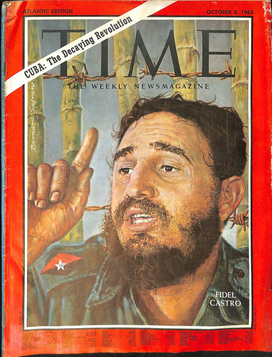 TIME The Weekly Newsmagazine – Atlantic Edition – October 8, 1965 – Fidel Castro – Dolley and James Madison With Youngsters NDR100645 - 1