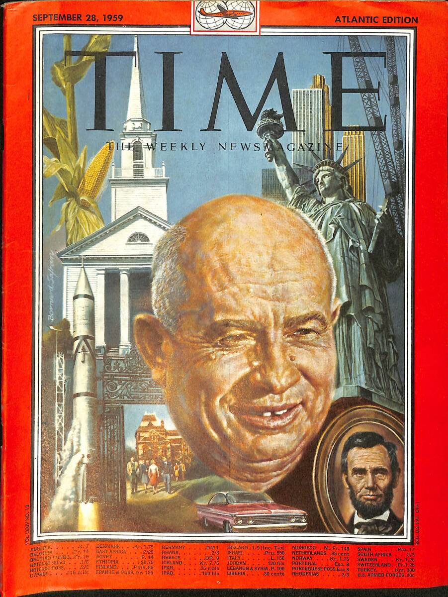 TIME The Weekly Newsmagazine – Atlantic Edition – September 28, 1959 – With Rockefeller In The Waldorf Tower – Prince Charles and Princess Anne NDR100654 - 1