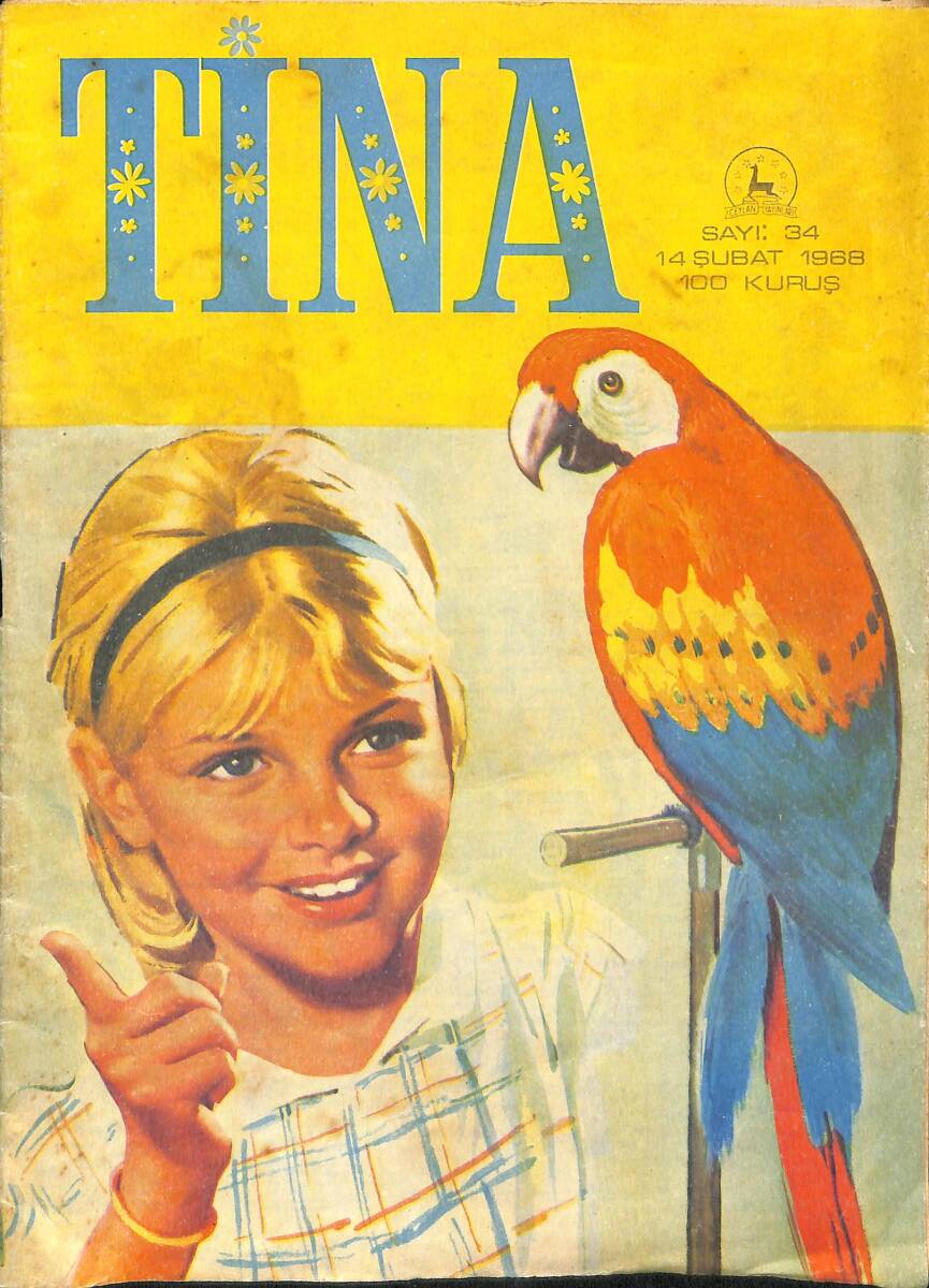 TİNA Çizgi Roman Dergisi 14 Şubat 1968 Sayı : 34 - Neşeli Günler NDR91458 - 1