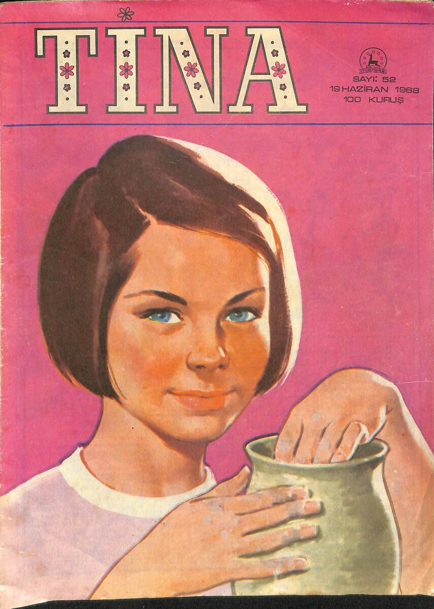 TİNA Çizgi Roman Dergisi 19 Haziran 1968 Sayı : 52 - Barbie Manken Kız NDR91463 - 1