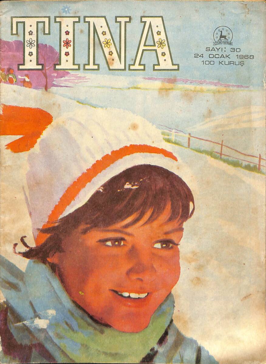 TİNA Çizgi Roman Dergisi 24 Ocak 1968 Sayı : 30 - Barbie Manken Kız NDR91453 - 1