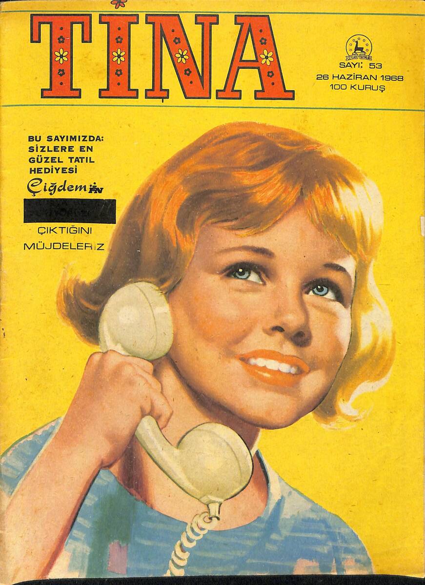 TİNA Çizgi Roman Dergisi 26 Haziran 1968 Sayı : 53 - Küçük Balerin NDR91462 - 1