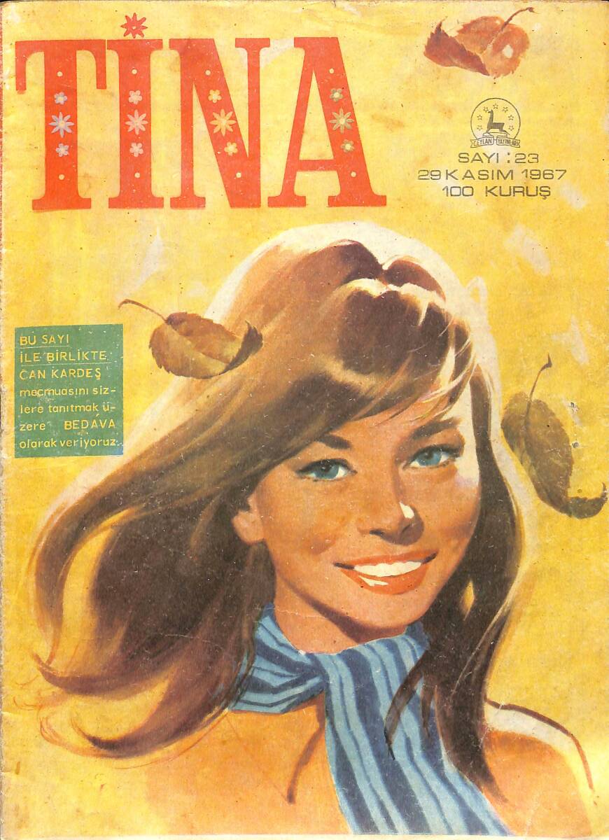 TİNA Çizgi Roman Dergisi 29 Kasım 1967 Sayı : 23 - Jane Bond Gizli Ajan NDR91454 - 1