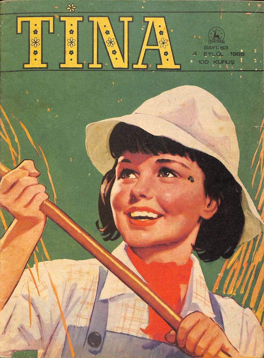 Tina Çizgi Roman Dergisi 4 Eylül 1968 Sayı: 63 - Gizli Ajan - Barbie Manken Kız - Jackie ve Deli Gençlik - Arka Kapak 