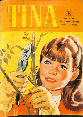 TİNA Çizgi Roman Sayı 41 3 Nisan 1968 - Jane Bond, Barbie Manken Kız, Jackie Ve Deli Gençlik, Canım Tina, Sevgili Chum Yum-Yum, Ot Sihirbaz, Cesur Alona NDR83502 - 1
