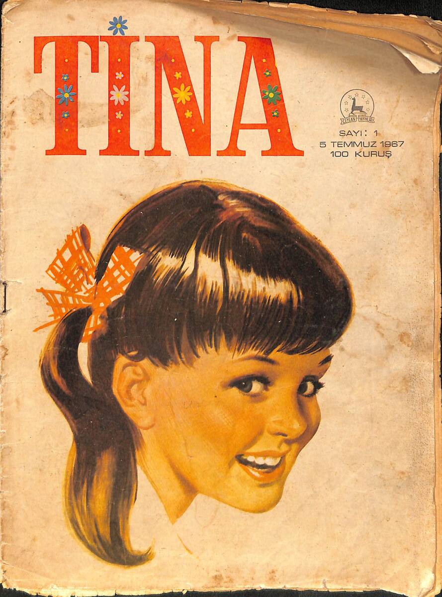 TİNA Çizgi Roman Sayı:1 / 5 Temmuz 1967 (100 Kuruşluk Seri) NDR98580 - 1