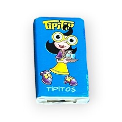 Tipitip 2007 Karikatürlü Karışık Meyve Aromalı Şekerli Sakız Tipitoş ( Mavi-Arka Yeşil Yazı)# SKZ2442 - Gökçekoleksiyon