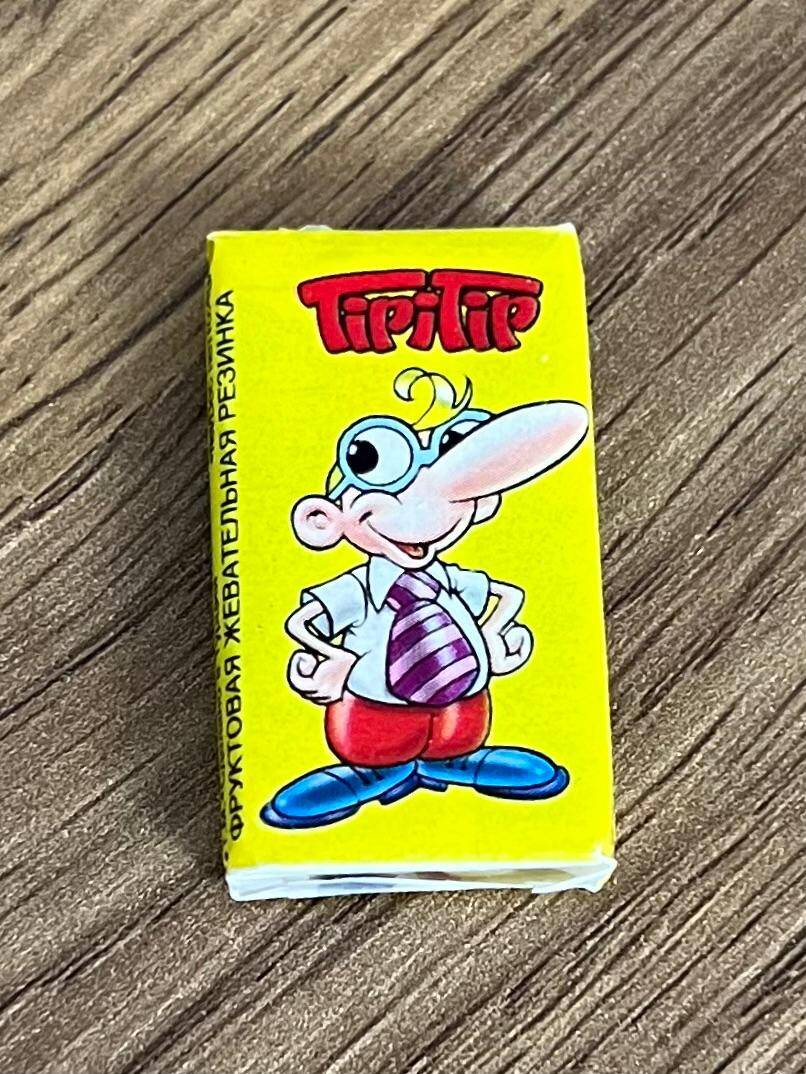 Tipitip 2007 Karikatürlü Karışık Meyve Aromalı Şekerli Sakız (Sarı-Arka Yeşil Yazı)# SKZ2438 - 2