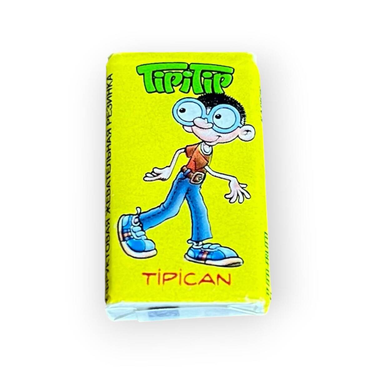 Tipitip 2007 Karikatürlü Karışık Meyve Aromalı Şekerli Sakız (Tipican Sarı-Arka Kırmızı Yazı)# SKZ2440 - 1