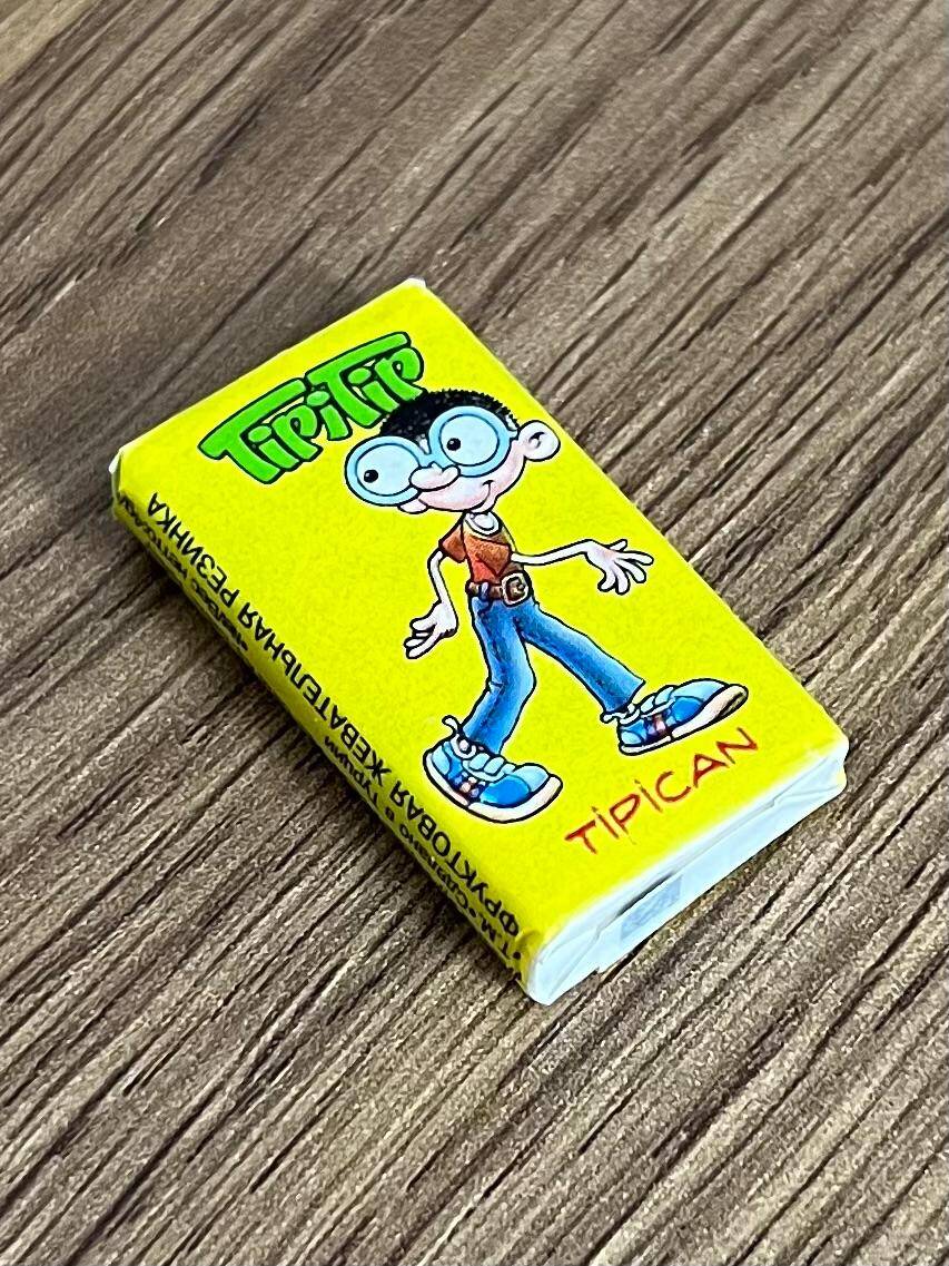 Tipitip 2007 Karikatürlü Karışık Meyve Aromalı Şekerli Sakız (Tipican Sarı-Arka Kırmızı Yazı)# SKZ2440 - 5