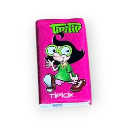 Tipitip 2007 Karikatürlü Karışık Meyve Aromalı Şekerli Sakız Tipicik ( Pembe -Arka Sarı Yazı)# SKZ2447 - Gökçekoleksiyon