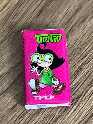 Tipitip 2007 Karikatürlü Karışık Meyve Aromalı Şekerli Sakız Tipicik ( Pembe -Arka Sarı Yazı)# SKZ2447 - 2