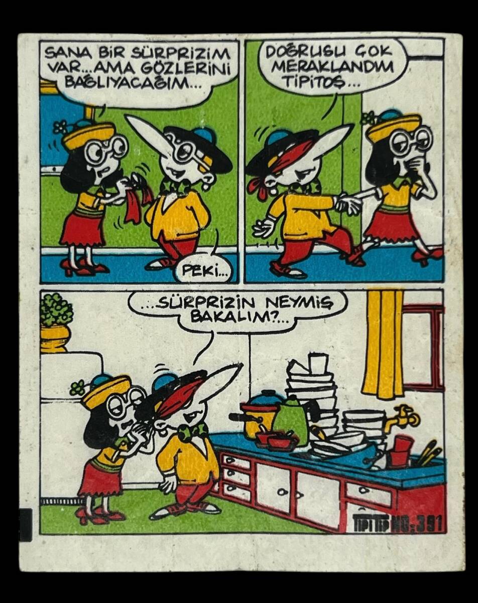 TİPİTİP TİPİ TİP No 391 Sakız Kağıdı Stickers SKZ781 - 1