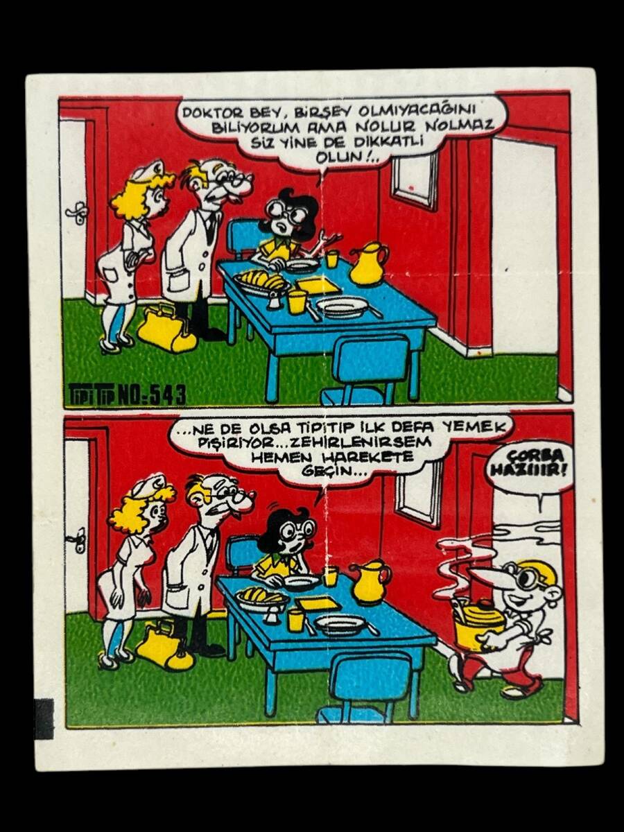 TİPİTİP TİPİ TİP No 543 Sakız Kağıdı Stickers SKZ813 - 1
