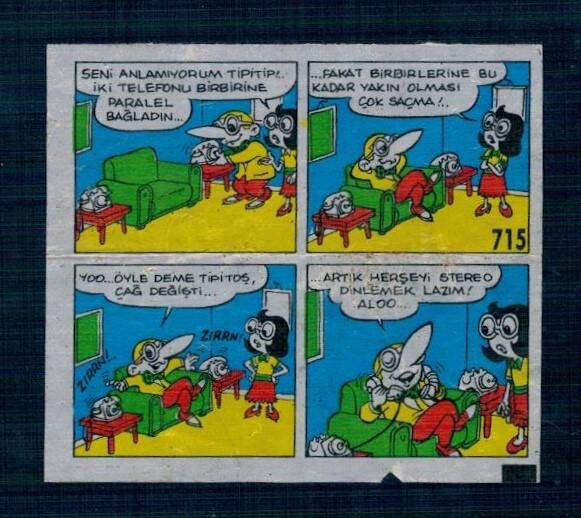 TİPİTİP TİPİ TİP No 715 Sakız Kağıdı Stickers # SKZ2184 - 3