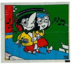 TİPİTİP TİPİ TİP No 736 Sakız Kağıdı Stickers SKZ1183 - 1