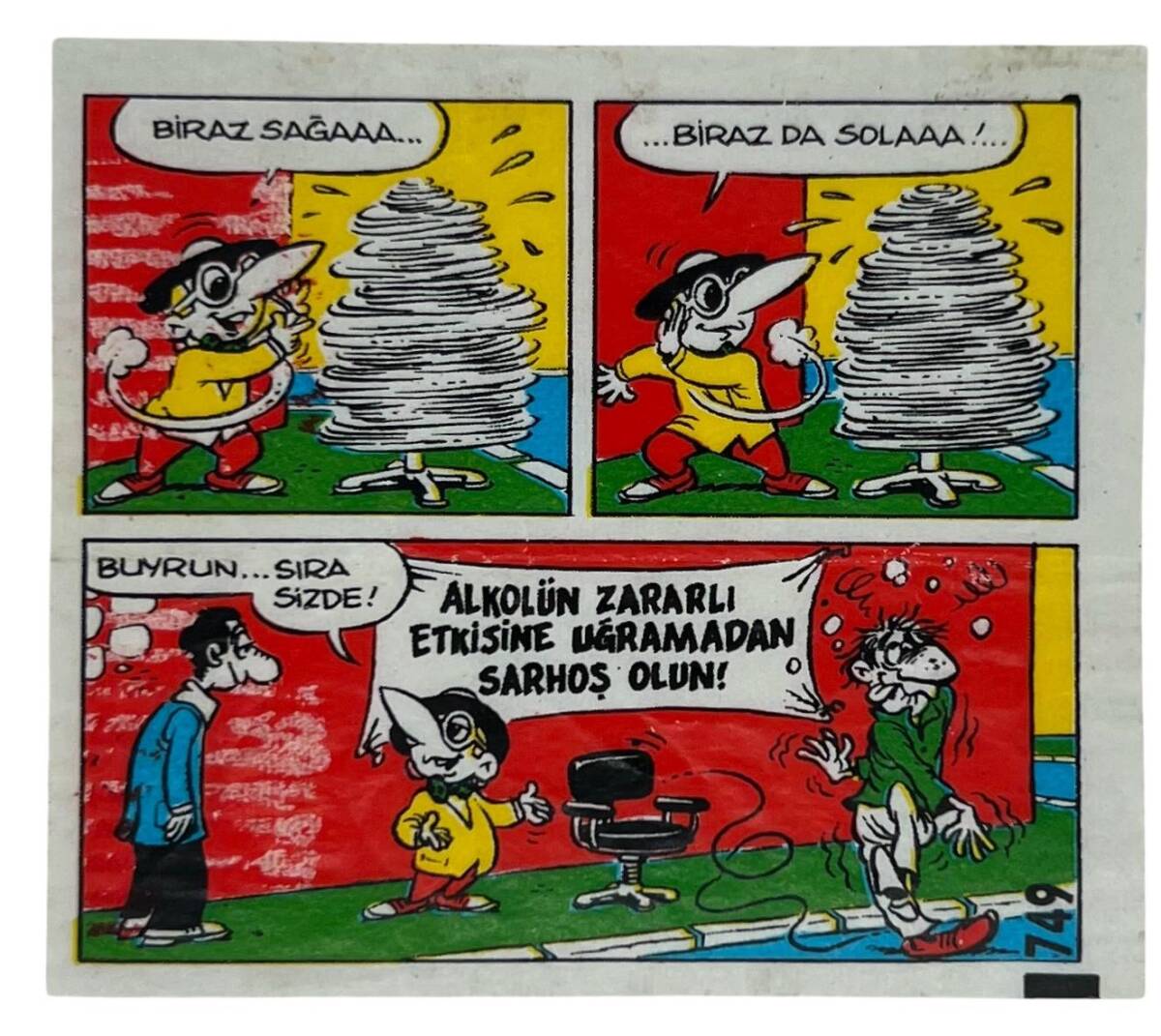 TİPİTİP TİPİ TİP No 749 Sakız Kağıdı Stickers # SKZ1190 - 3