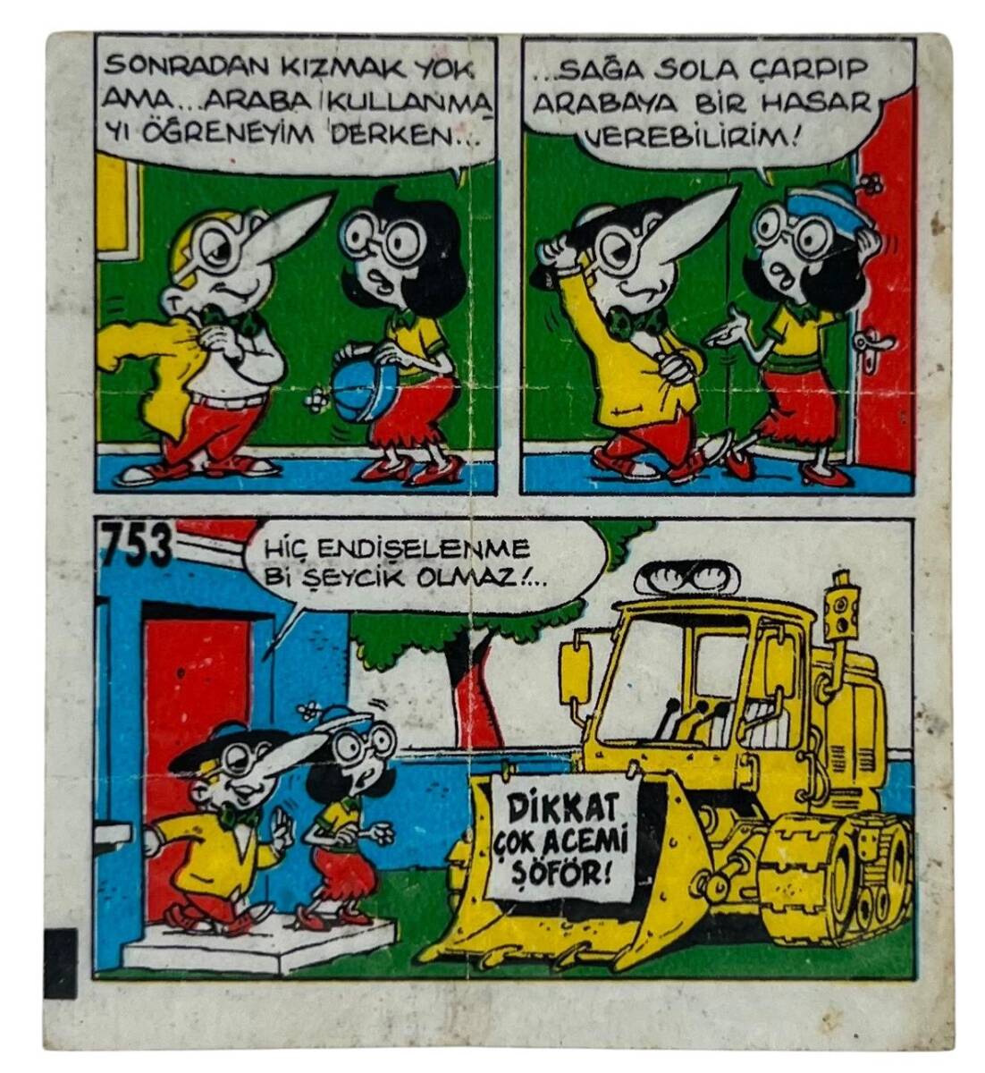 TİPİTİP TİPİ TİP No 753 Sakız Kağıdı Stickers # SKZ1194 - 3