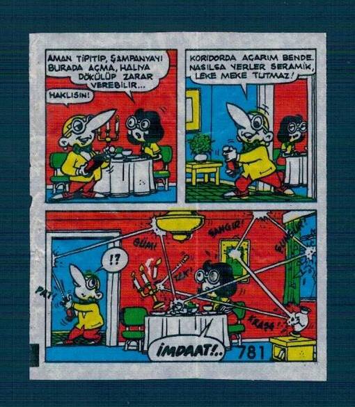 TİPİTİP TİPİ TİP No 781 Sakız Kağıdı Stickers # SKZ2407 - 1