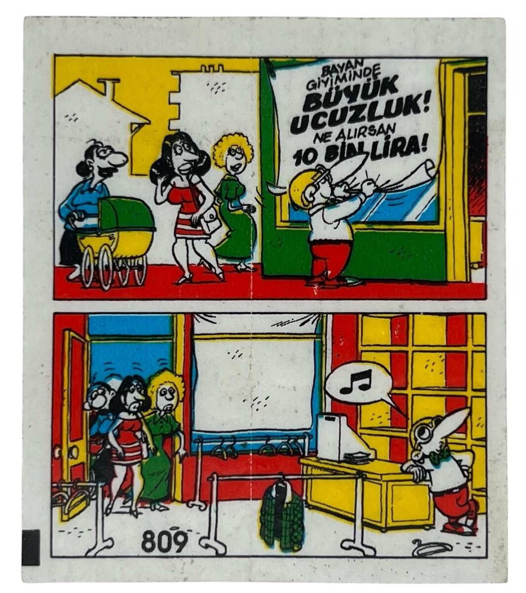 TİPİTİP TİPİ TİP No 809 Sakız Kağıdı Stickers # SKZ1235 - 1