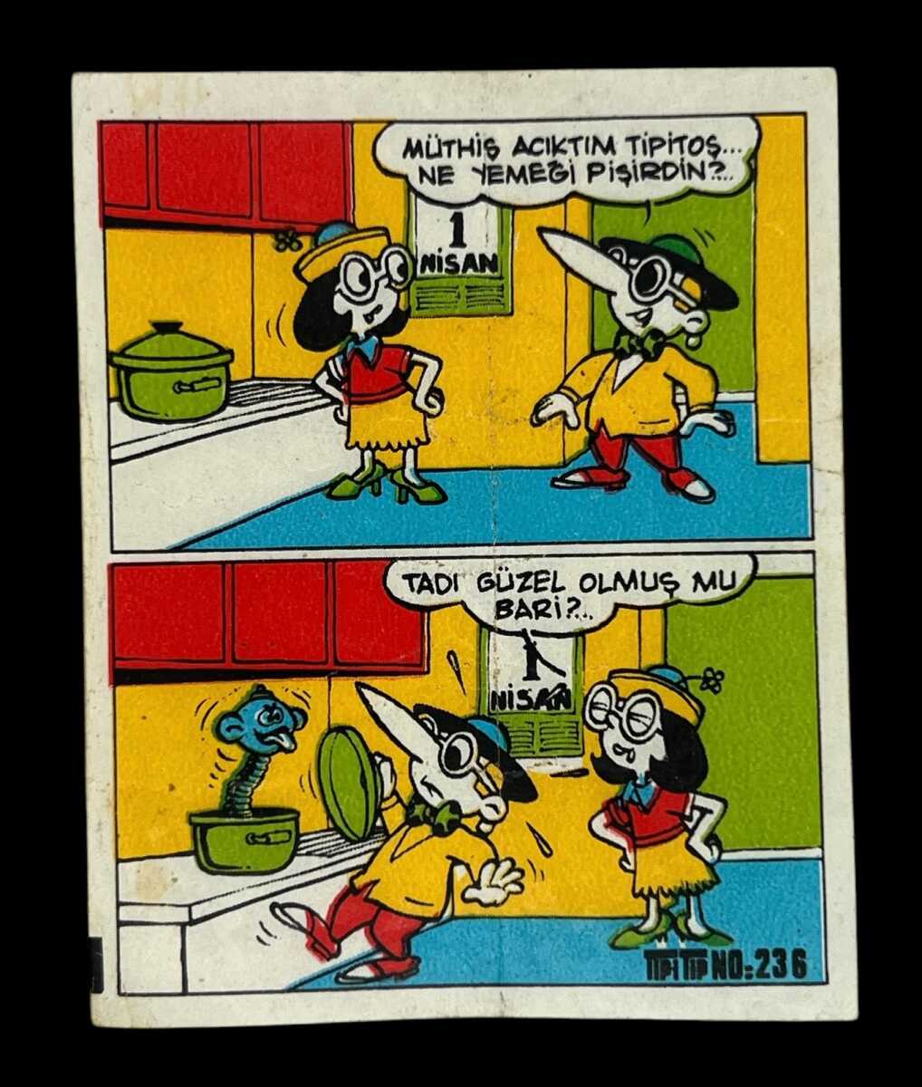 TİPİTİP TİPİ TİP Orjinal Sticker Sakız Kağıdı No 236 SKZ574