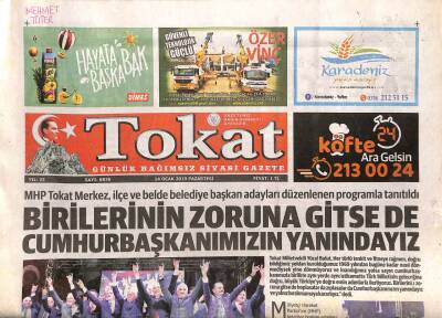 Tokat Gazetesi 14 Ocak 2019 - Geçen Yıl Bir Milyondan Fazla Araç Trafikten Men Edildi GZ96209 - 1