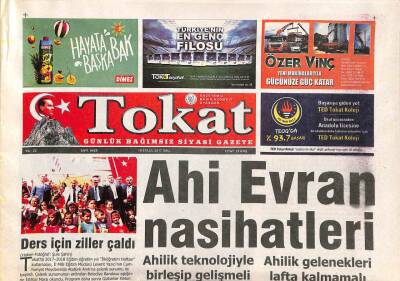 Tokat Gazetesi 19 Eylül 2017 - Ak Parti Genel Başkan Yardımcısı Öznur Çalık Hanımelinde Bayanlarla Buluştu GZ96292 - 1