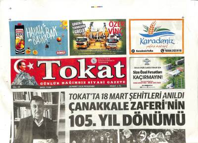 Tokat Gazetesi 19 Mart 2020 - Tokatta Yaşlı Nüfus Son 5 Yılda Arttı GZ96278 - 1