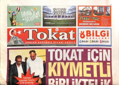 Tokat Gazetesi 2 Ağustos 2017 - Çelik Ailesi Ve MHP Camiasının Acı Günü - Tokatspora Başkanlar Listesi GZ95426 - 1