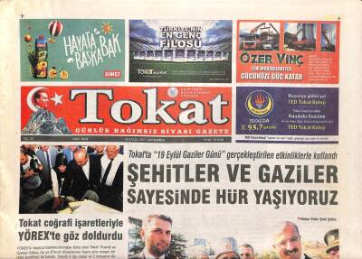Tokat Gazetesi 20 Eylül 2017 - Eğitim Senden Yeni Eğitim Öğretim Yılı Değerlendirmesi - Cezaevindeki Çocuklara Oyun Parkı GZ95374 - 1
