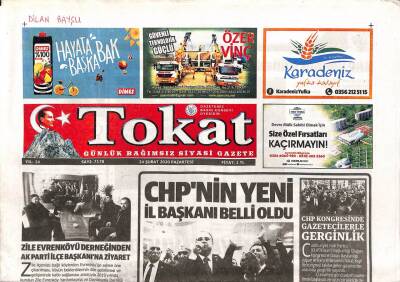 Tokat Gazetesi 24 Şubat 2020 - Tokatta 5 Yıllık Temiz Hava Eylem Planı GZ96213 - 1