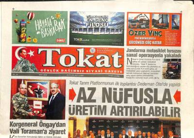 Tokat Gazetesi 29 Eylül 2017 - Korgeneral Öngaydan Vali Toramana Ziyaret GZ96352 - 1