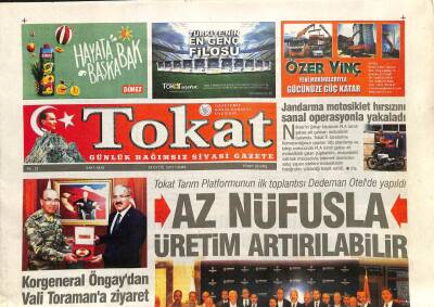 Tokat Gazetesi 29 Eylül 2017 - Tokat Tarım Platformunun İlk Toplantısı Dedeman Otelde Yapıldı GZ96351 - 1