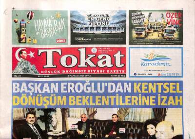 Tokat Gazetesi 7 Aralık 2018 - Başkan Eroğludan Kentsel Dönüşüm Beklentilerine İzah GZ96211 - 1
